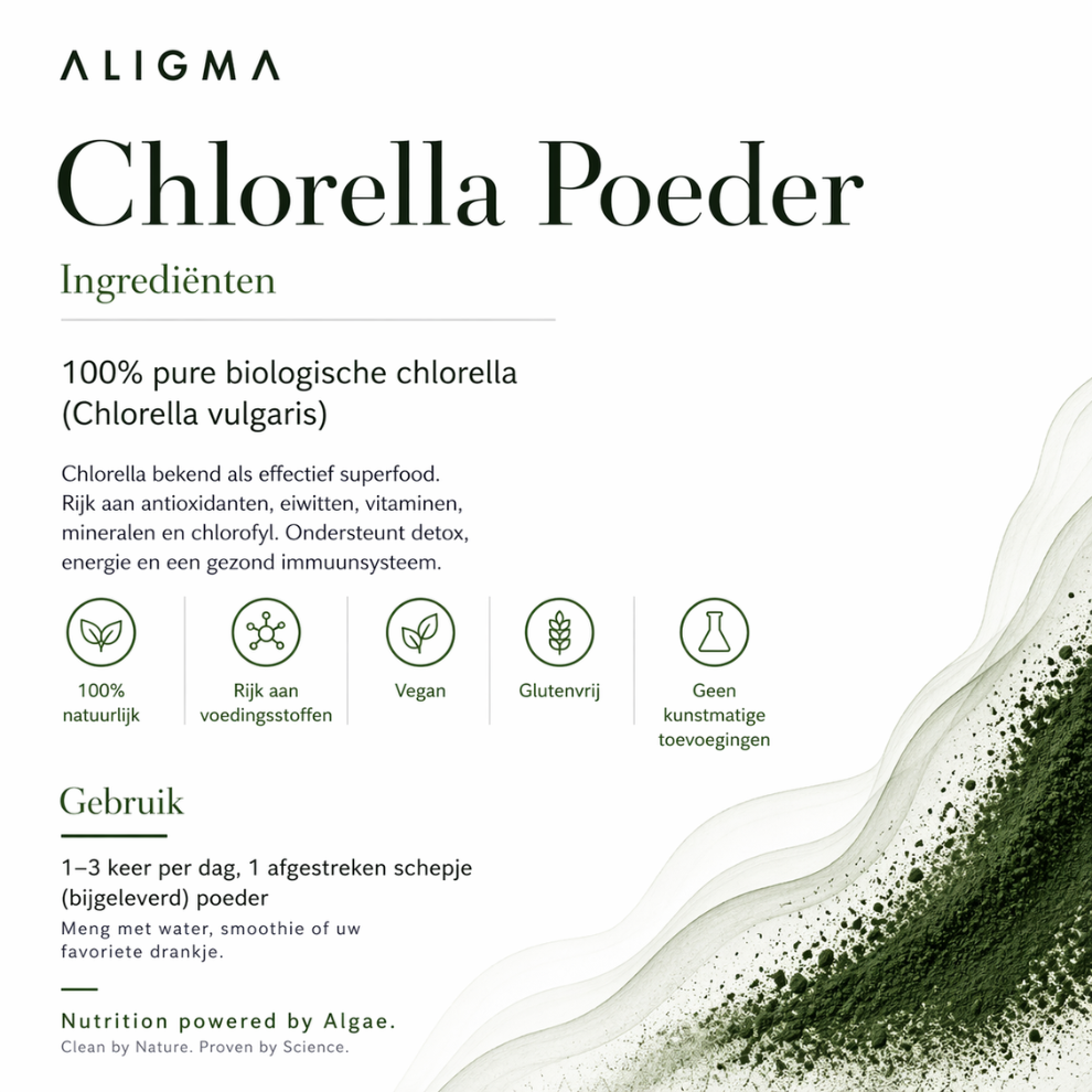 Biologische Chlorella poeder 250 gram