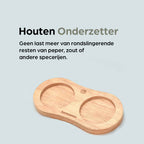 Peper-en Zoutmolen Set Handmatig Blank - Bali - 22cm