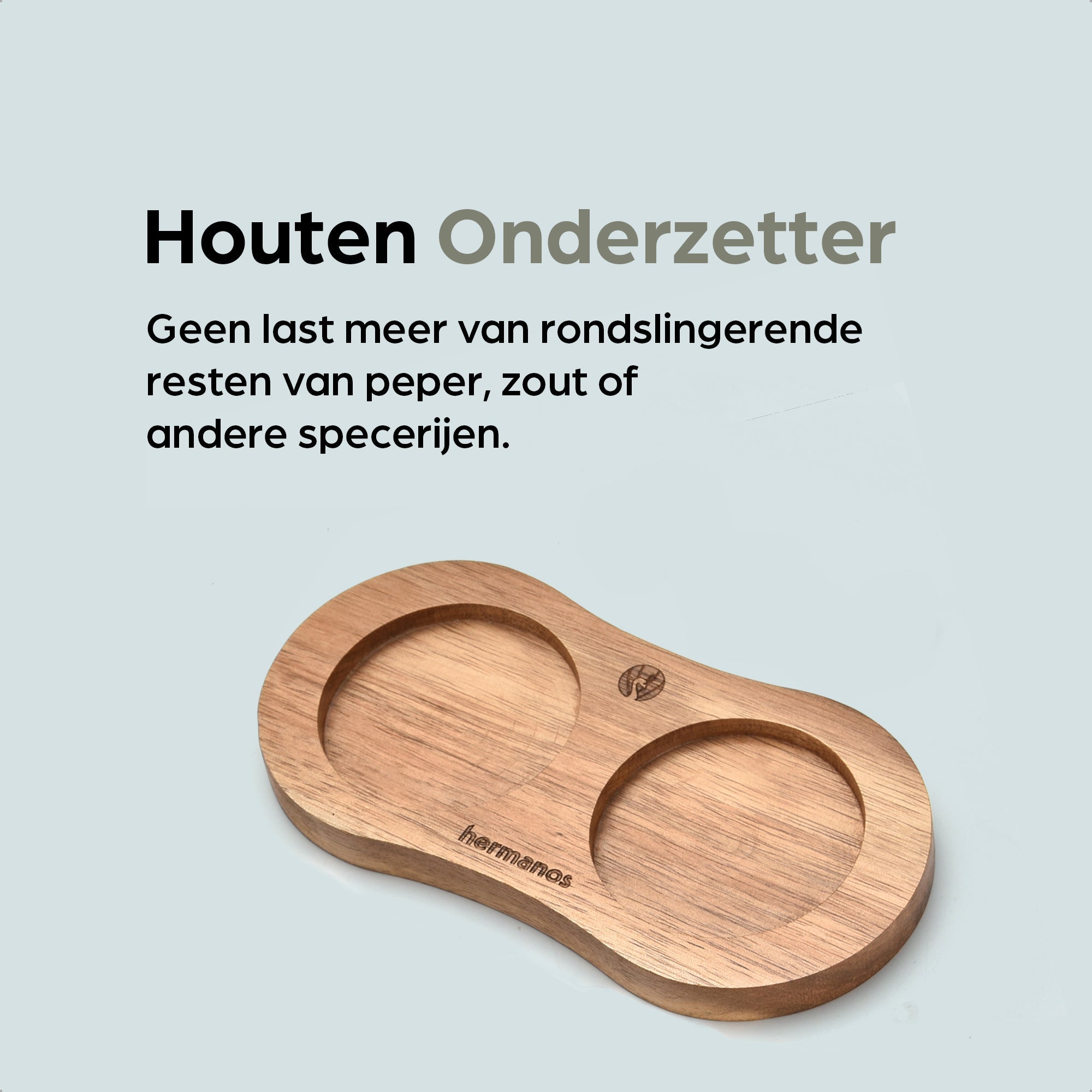 Peper-en Zoutmolen Set Handmatig Bruin - Bali - 22cm