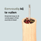 Peper-en Zoutmolen Set Handmatig Blank - Bali - 22cm