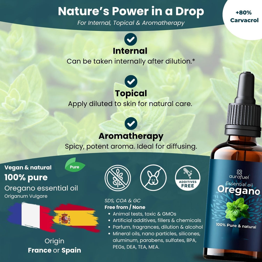 Oregano Olie Natuurlijk & Puur (Origanum Vulgare Supplement)