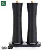 Peper en Zoutmolen Set Handmatig Zwart - Bali - 22cm