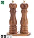 Peper en Zoutmolen Set Handmatig Bruin - Lyon - 22cm