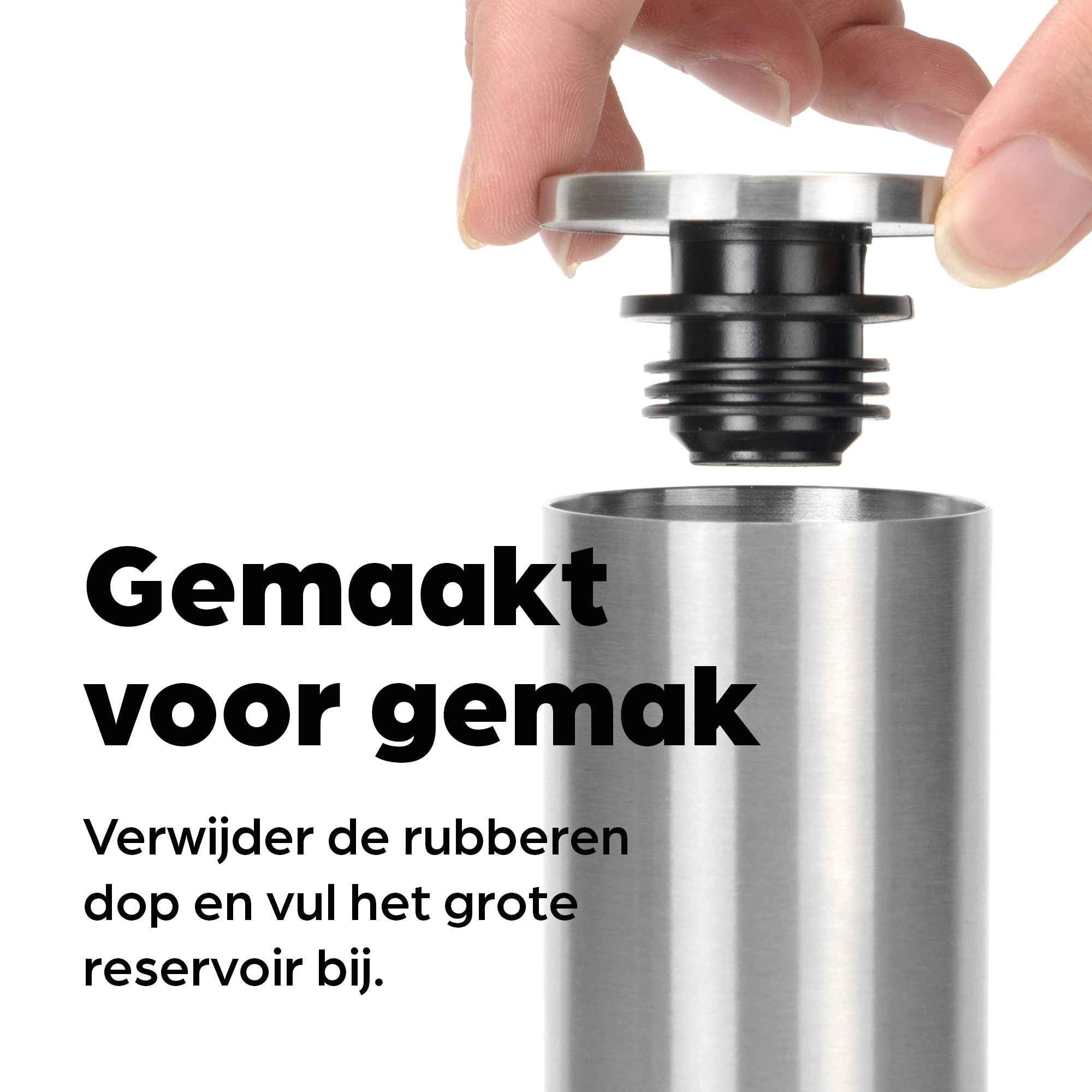 Peper en Zoutmolen Set Handmatig Zilver - Oslo - 19cm