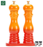 Peper en Zoutmolen Set Handmatig Oranje - Rome - 22cm