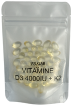 Vitamin D3 4000 IU + K2 100 mcg MK7 - Softgels – BulkLab Nutrition - Nutrition Geeks Supplementen en Shilajit-levering