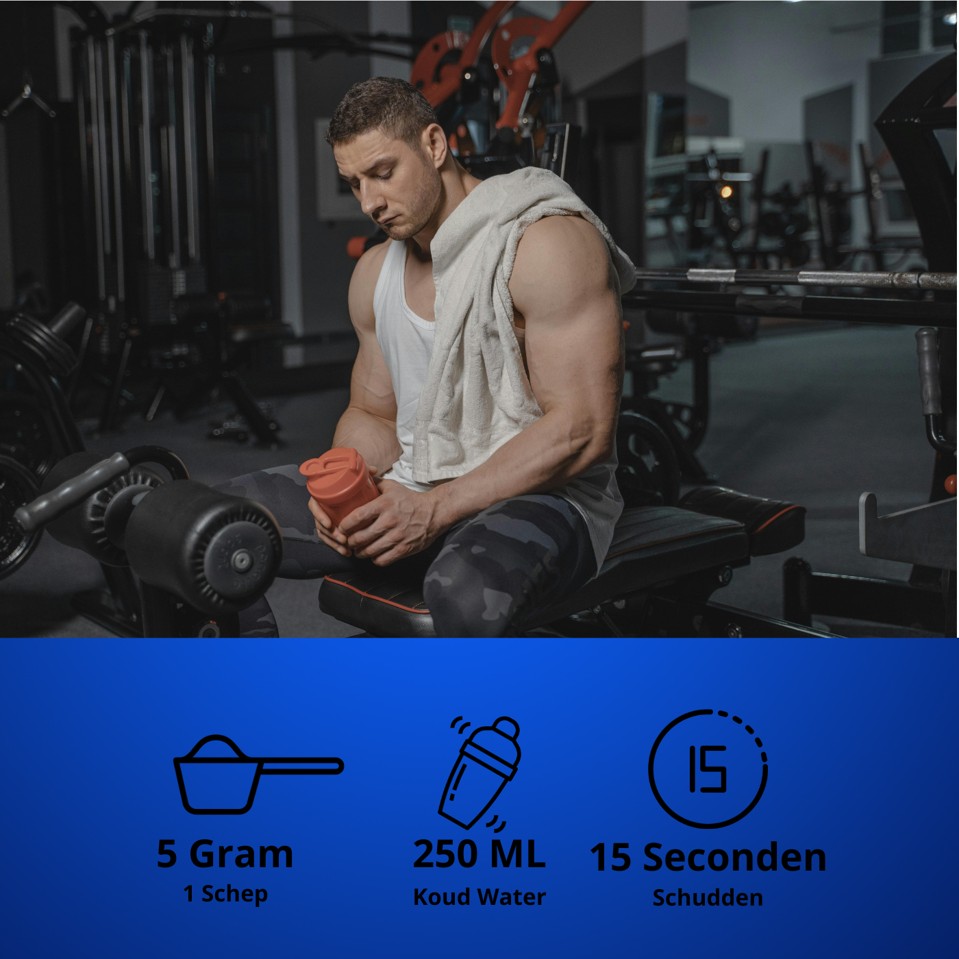 Megadeal 1 Pack: Whey Protein 2000g + Creatine + BeBulk Shaker