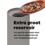 Peper en Zoutmolen Set Handmatig Bruin - Oslo - 19cm