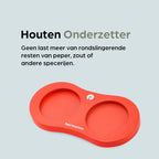 Pfeffer- und Salzmühlen-Set Manuell Orange - Rom - 22cm