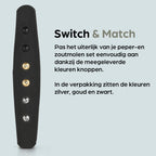 Peper en Zoutmolen Set Handmatig Blauw - Rome - 22 cm