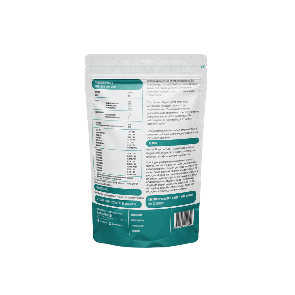 Biologische Chlorella poeder superfood 250 gram