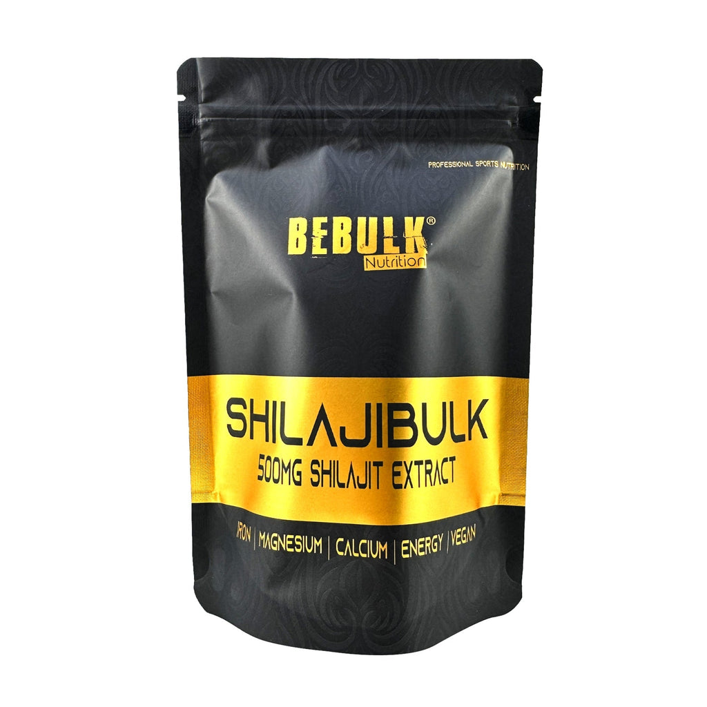ShilajiBulk - Shilajit 500mg - Vegan - BeBulk Nutrition - Nutrition Geeks Supplementen en Shilajit-levering