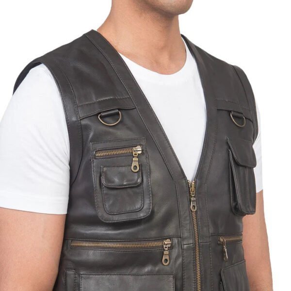 Mens Handmade High Quality running vest, Fishing Vest, Leisure Vest - Image 7