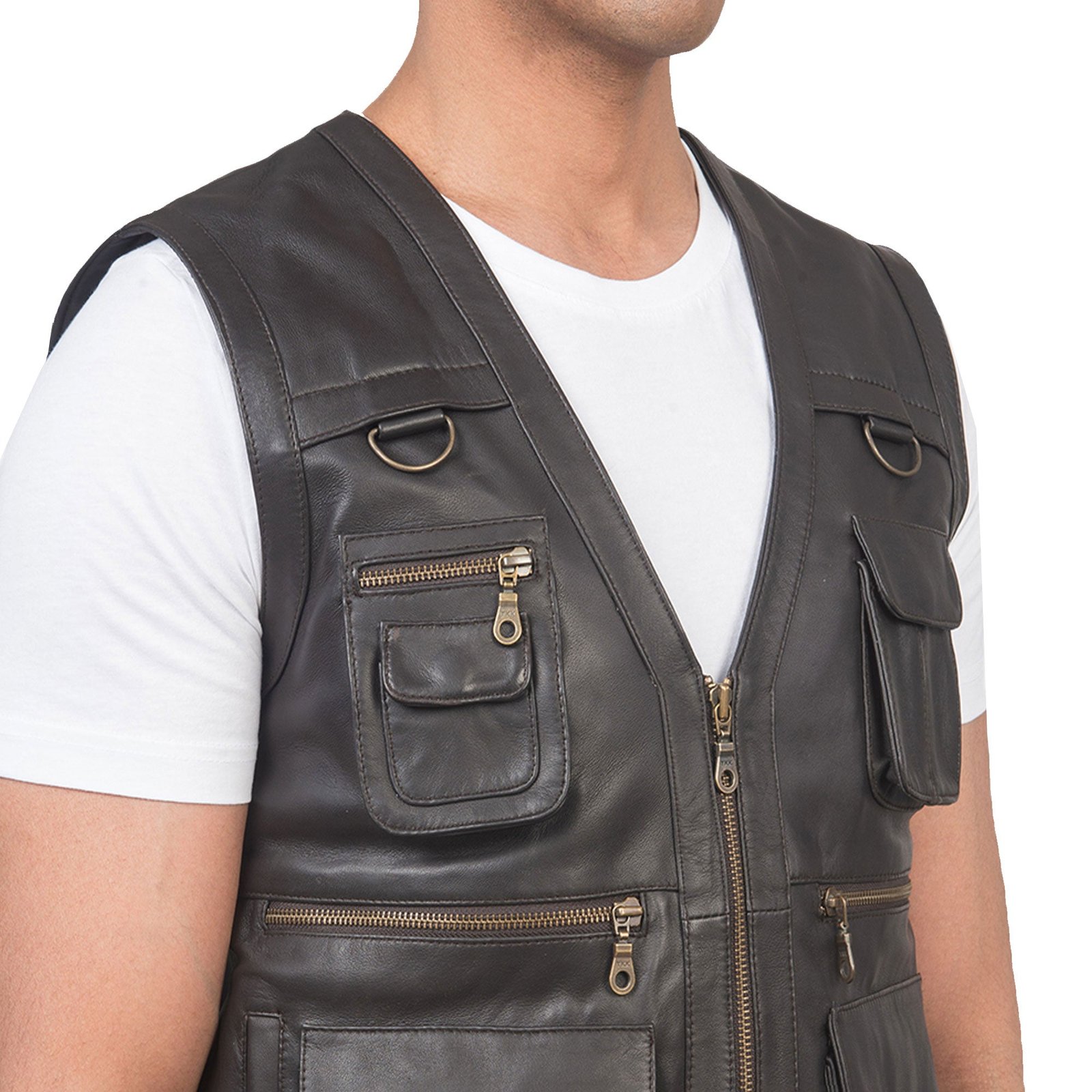 Mens Handmade High Quality  Vest, Fishing Vest