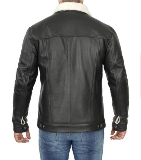 Black Leather Jacket, Men's Leather Jacket, Leather jacket men - Image 3