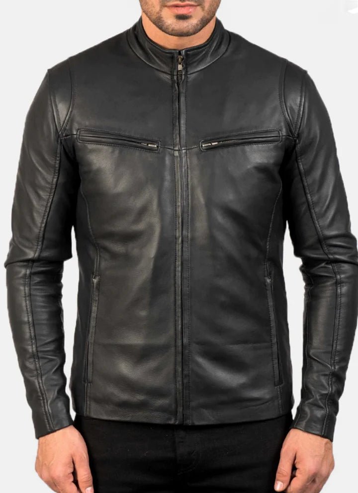 Black Leather Jacket, Men’s Leather Jacket, leather aviator jacket