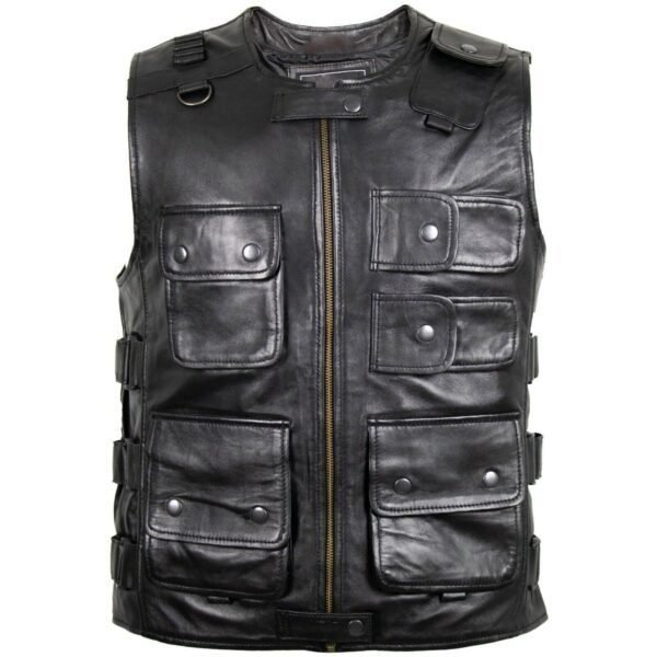 Mens Handmade High Quality Vest, Leather Vest