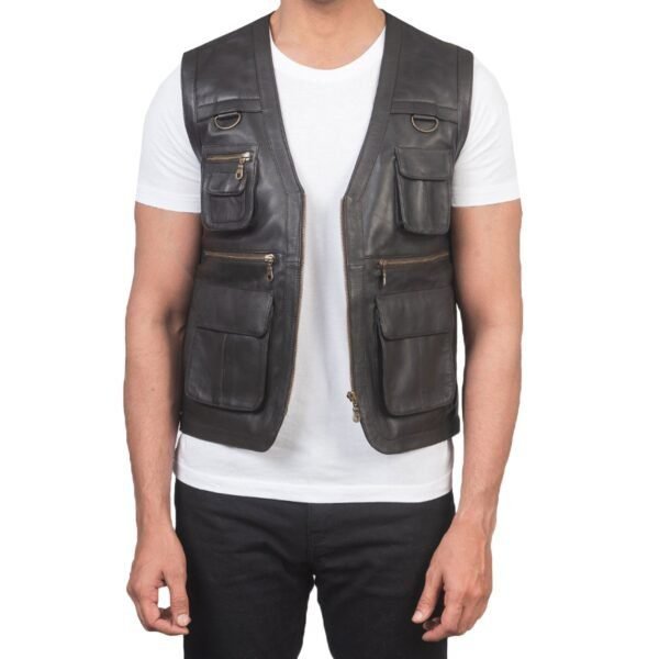 Mens Handmade High Quality  Vest, Fishing Vest - Image 4