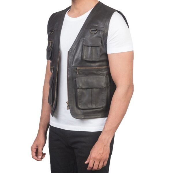 Mens Handmade High Quality  Vest, Fishing Vest - Image 5