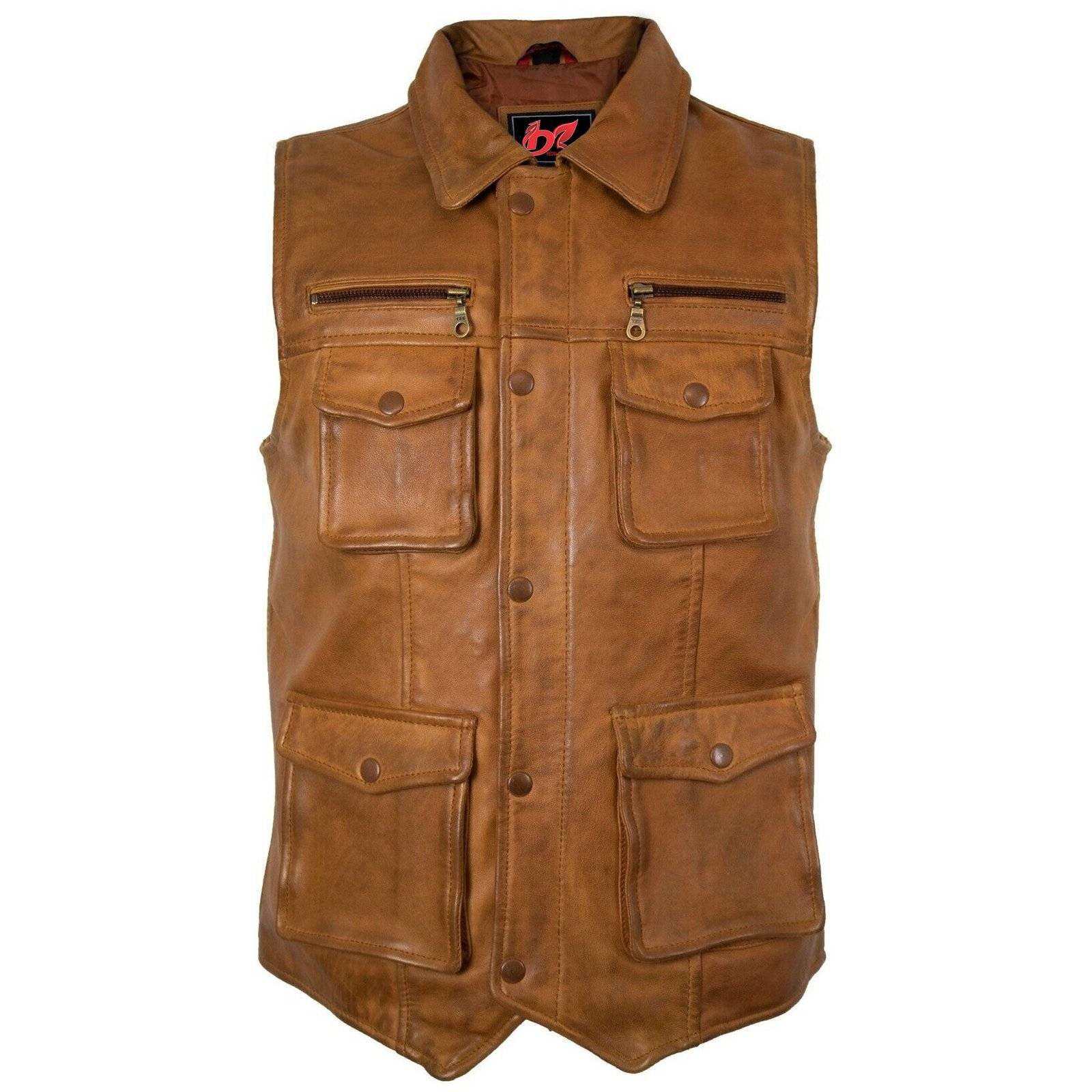 Mens Handmade High Quality Hunting Vest, high vis vest