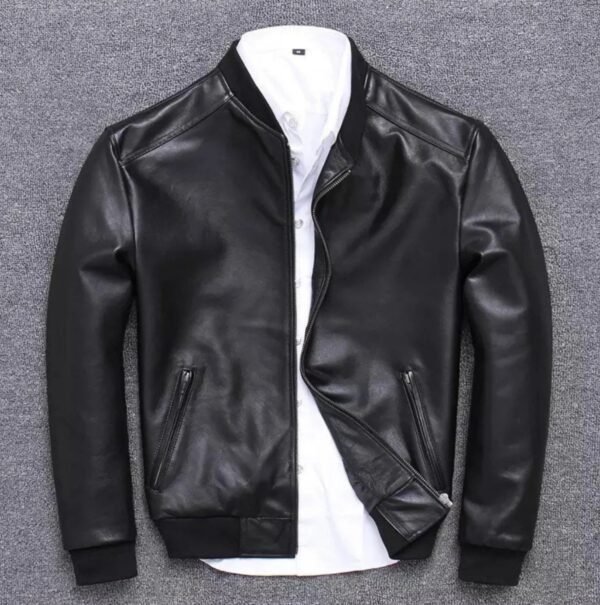 Black Leather Jacket, Men's Leather Jacket, Leather jacket men, Handmade Men’s Leather Jacket, - Image 2