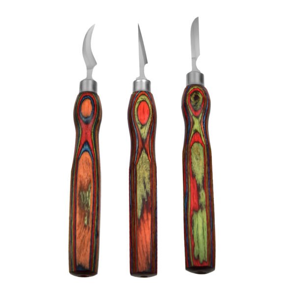 3 pcs carving Knives - Image 3